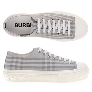 BURBERRY★AXBURTON Biscuit QUILTED LEATHER LOGO SNEAKERS Burberry | Shoes | 85 Burberry Axburton Biscuit Tan Check
